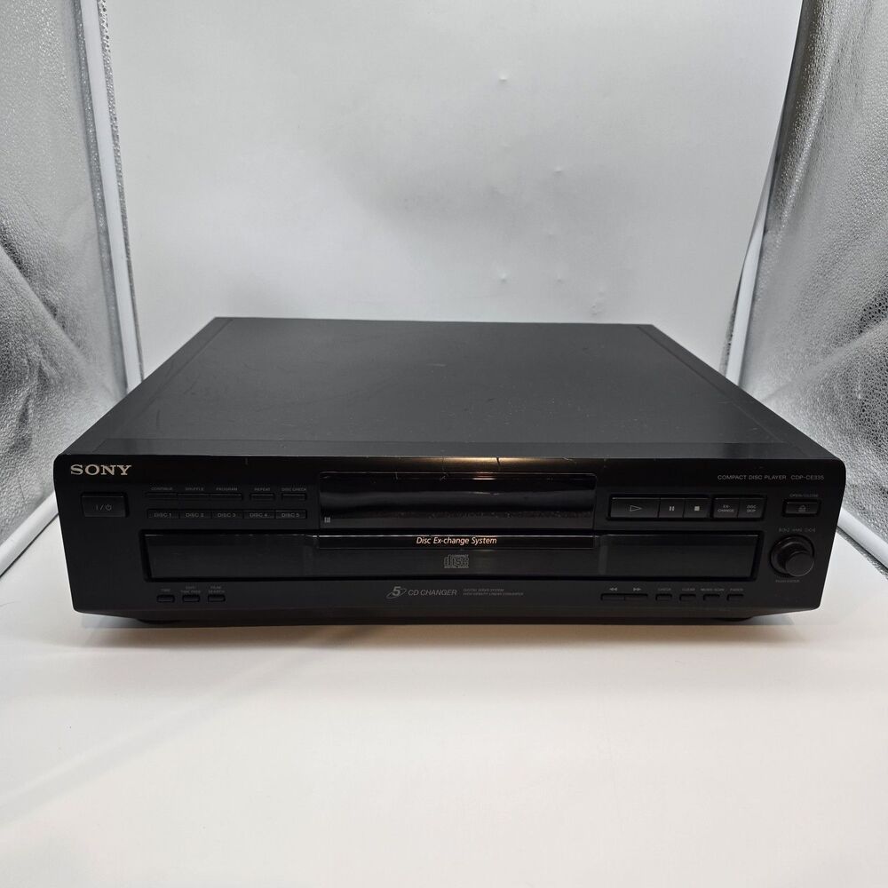 Sony CDP-CE335 5 Disc CD Changer Player Carousel | NO Remote TESTED
